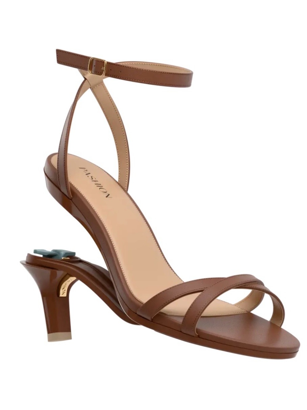 Brynn Walnut Leather 3 Inch Stilettos Size 7.5 Pashion Footwear - Picture 7 of 10